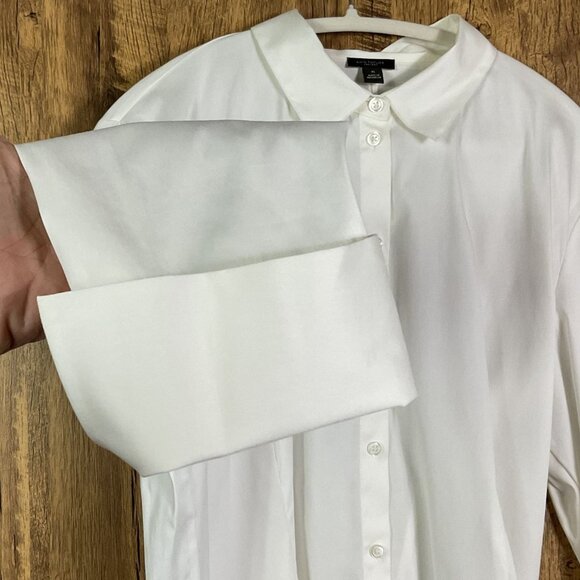 NWT Ann Taylor Factory White Button-down Blouse, Women's XL - Picture 6 of 13